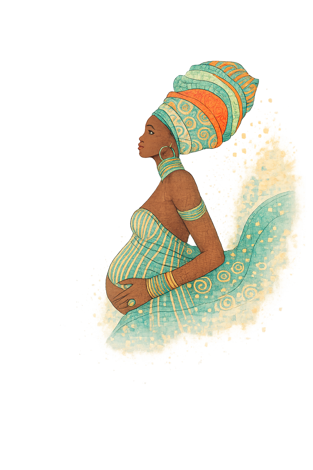 Expectant mother illustration